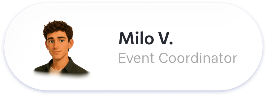 Milo V., Event Coordinator